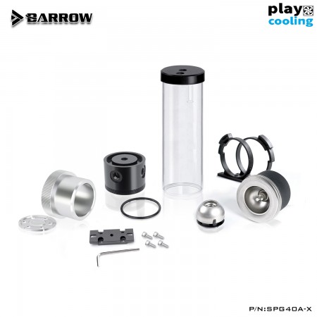 Barrow Pump SPG40A -X (D5 Combo Set) 310mm transparent-Siver (รับประกัน 1 ปี)