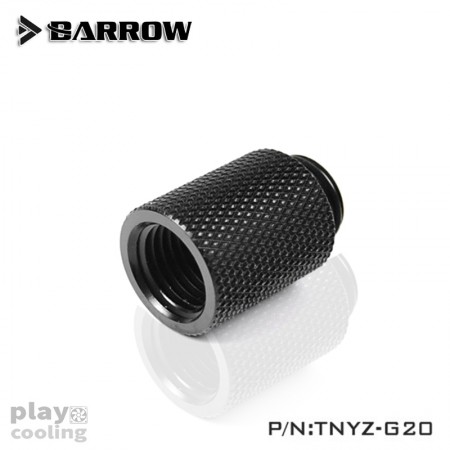 Barrow Male to Female Extender - 20mm black