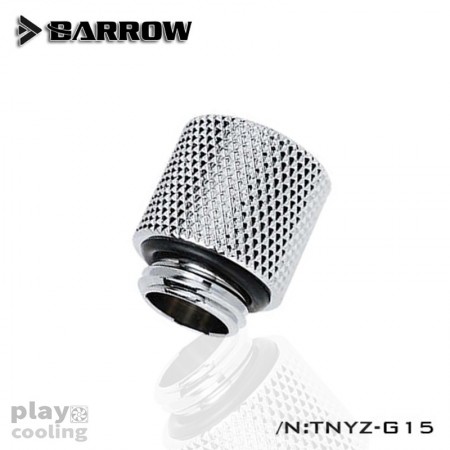 Barrow Male to Female Extender - 15mm silver