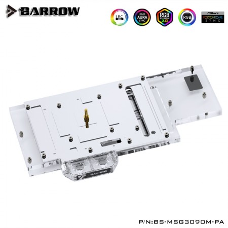 MSI RTX 3090/3080 GAMING X TRIO Full coverage Barrow GPU water block 