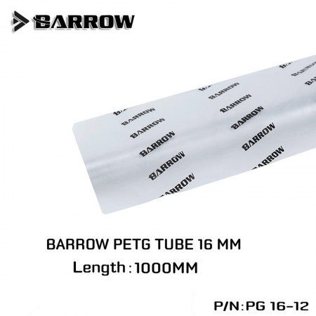 Barrow PETG Tube 16*12 Transparent 1000mm