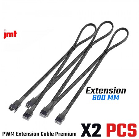 Cable Extension 600mm Fan PWM X3 (สายถักเพิ่มความยาวพัดลม 600mm)