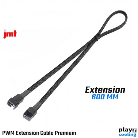 Cable Extension 600mm Fan PWM X2 (สายถักเพิ่มความยาวพัดลม 600mm)