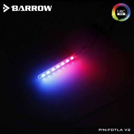 Barrow LED RGB LRC2.0 (ARGB) water tank of length 155MM quartz frosted glass soft (ไฟ ARGB สำหรับส่องเเทงค์) 