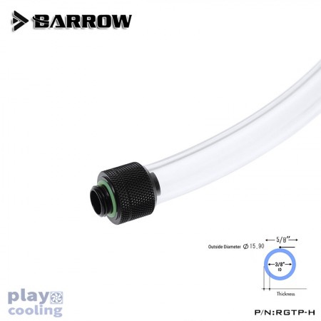 Barrow PU temperature soft tube (ID3/8-OD5/8/)   (สายยางคุณภาพสูง โปร่งใส UV ยาว 1 เมตร ) 