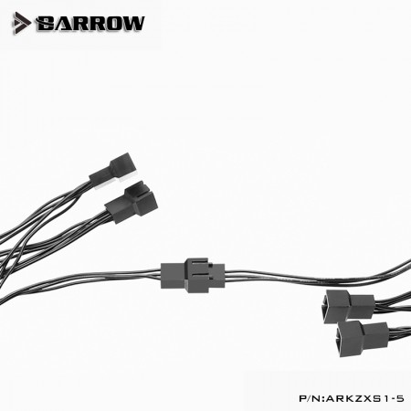 (สายแปลง ARGB Barrow 1 to 5way) Barrow 5V manual controller  1 points 5 expansion Aurora