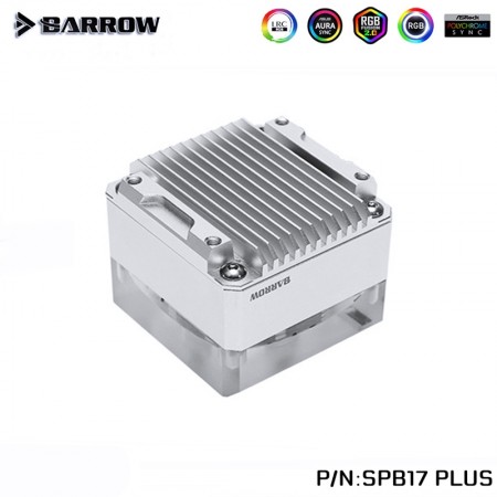 Barrow pump SPB17-S PLUS (DDC) transparent-silver (รับประกัน 1 ปี)