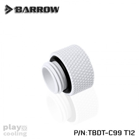 Barrow Push-in Fitting - OD：12mm Rigid Tubing white