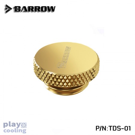 Barrow Stop Plug Fitting- Hand Turned Gold