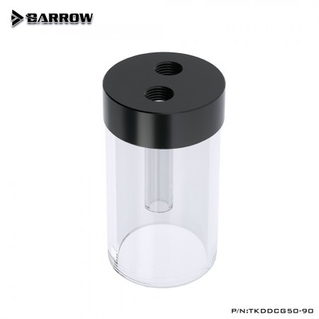 Barrow Water Tank for DDC Pump Cover : 90MM Transparent body - (ถังพักน้ำสำหรับปั๊ม DDC ยาว 90mm )