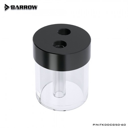 Barrow Water Tank for DDC Pump Cover : 60MM Transparent body - (ถังพักน้ำสำหรับปั๊ม DDC ยาว 60mm )