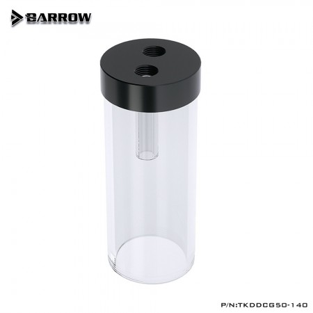 Barrow Water Tank for DDC Pump Cover (DIA:50MM, TL:140MM) Transparent body - (ถังพักน้ำสำหรับปั๊ม DDC ยาว 140mm )