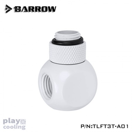 Barrow Rotary Metalic Cube Tee - 3Way white