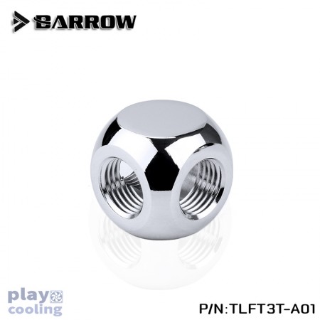 Barrow Metalic Cube Tee - 3Way Silver