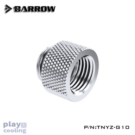 Barrow Male to Female Extender - 10mm silver