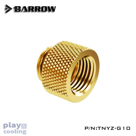 Barrow Male to Female Extender  - 10mm gold
