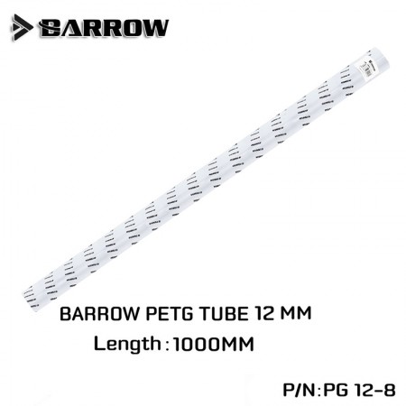 Barrow PETG Tube 12*8 Transparent 1000mm
