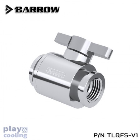Barrow (Set 3in1) Mini Water stop valve Silver (ชุดวาวล์ถ่ายน้ำ)