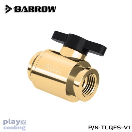 Barrow G1/4" Mini Valve Gold -Black (วาวล์ชุดน้ำ)