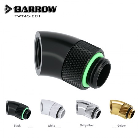 Barrow 45°Rotary Adapter (Male to Female) Black