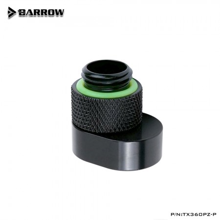 (ตัวเยี้ยงทางน้ำ) Barrow G1/4' 360°rotation offset adapter POM Edition 6MM Black