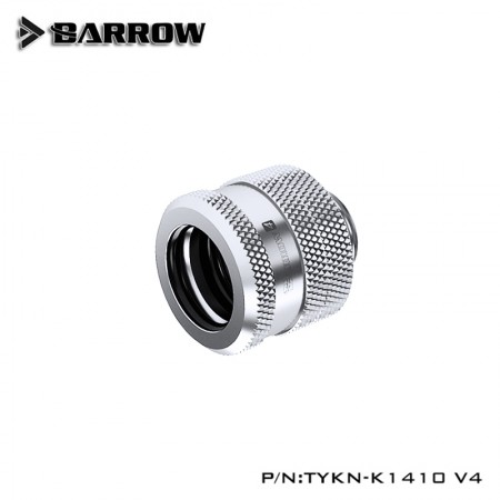 (Set 6Pcs)  Barrow Compression Fitting V4 -14mm Silver