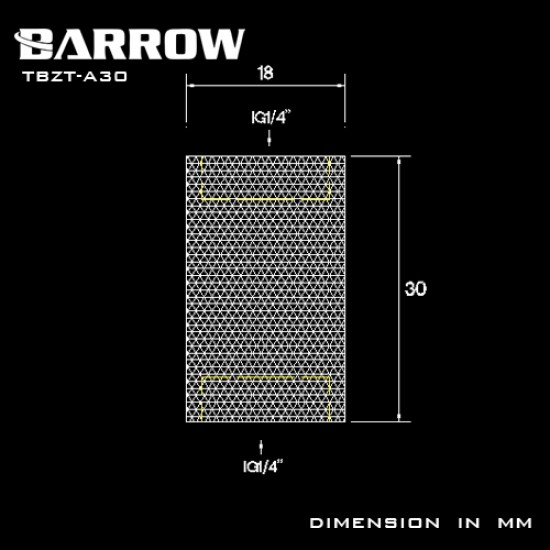 Barrow Female to Female Extender - 30mm white