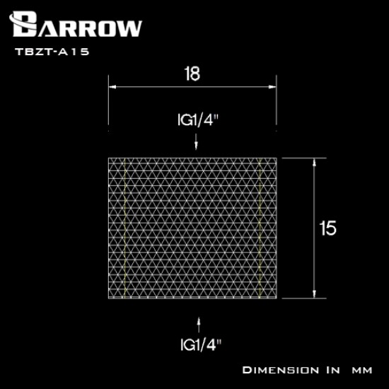 Barrow Female to Female Extender - 15mm silver