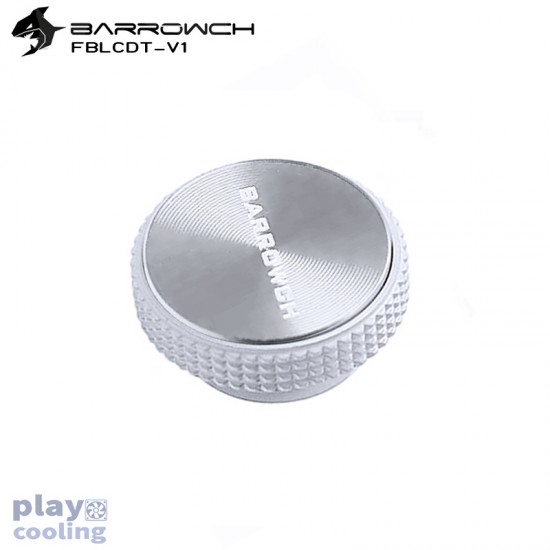 Barrowch Multicolor New CD Composite plate Finish Stop Plug Fitting  (matt silver-White)