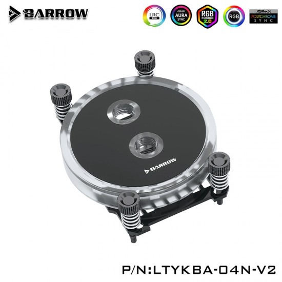 Barrow AMD RYZEN AM4 CPU Water Block (Rays Edition) Black