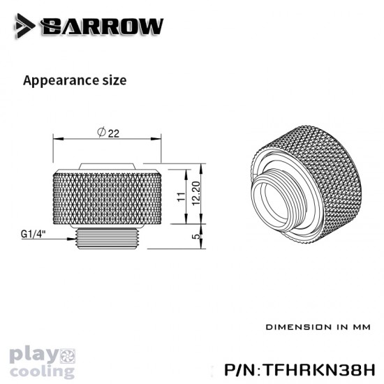 Barrow Choice Multicolor Compression Fitting (ID3/8-OD5/8) Black
