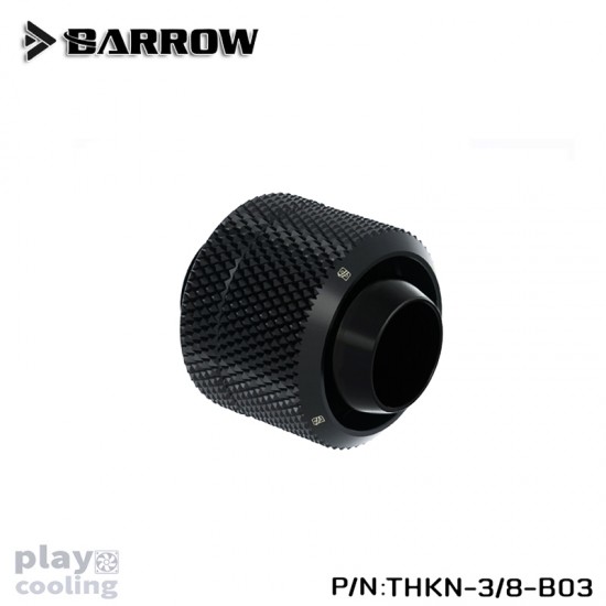 Barrow Compression Fitting (ID3/8-OD1/2) Soft Tubing Black