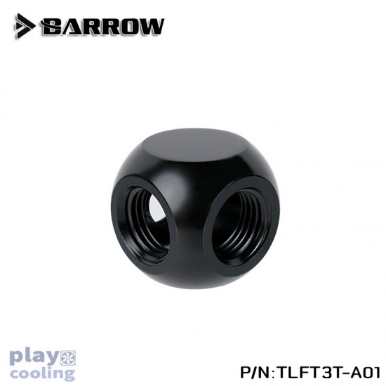 Barrow Metalic Cube Tee - 3Way  Black