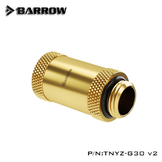 Barrow Male to Female Extender v2 - 30mm gold