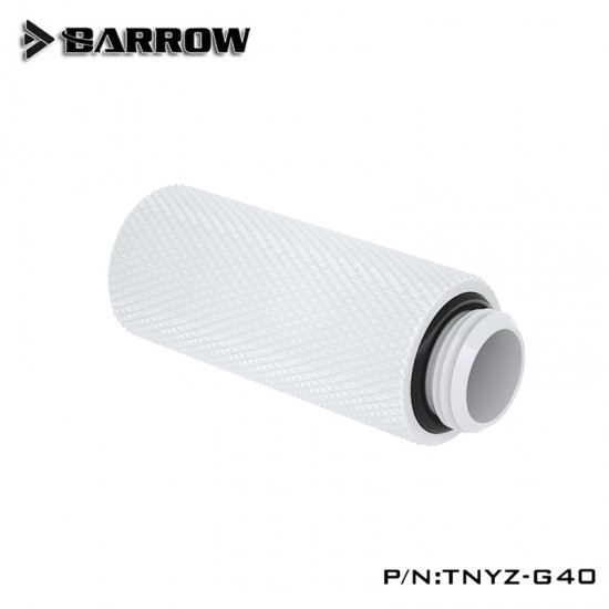 Barrow Male to Female Extender - 40mm white