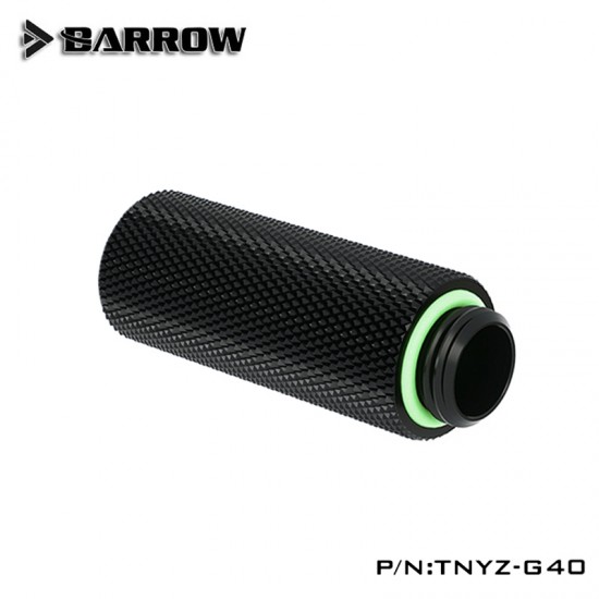 Barrow Male to Female Extender - 40mm Black