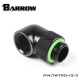 (Set 4Pcs) Barrow 90°Rotary Adapter (Male to Female) Black