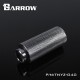 Barrow Male to Female Extender - 40mm silver