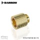 Barrow Male to Female Extender  - 15mm gold