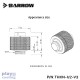 Barrow Compression Fitting (ID1/2-OD3/4) Soft Tubing Black