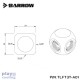 Barrow Metalic Cube Tee - 4Way White