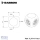 Barrow Metalic Cube Tee - 4Way Black