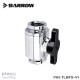 Barrow G1/4" Mini Valve Silver-Black  (วาวล์ชุดน้ำ)