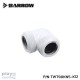 Barrow Double hard tube 90° Multi-Link Adapter 12mm White