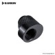 (ตัวเยี้ยงทางน้ำ) Barrow G1/4' 360°rotation offset adapter POM Edition 6MM Black