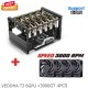 (⛏พร้อมส่ง)  VEDDHA T3 6GPU + Play Cool 2400GT ARGB Premium Mining Aluminum Case Stackable (พรีเมี่ยมเคสริก วางซ้อนกันได้